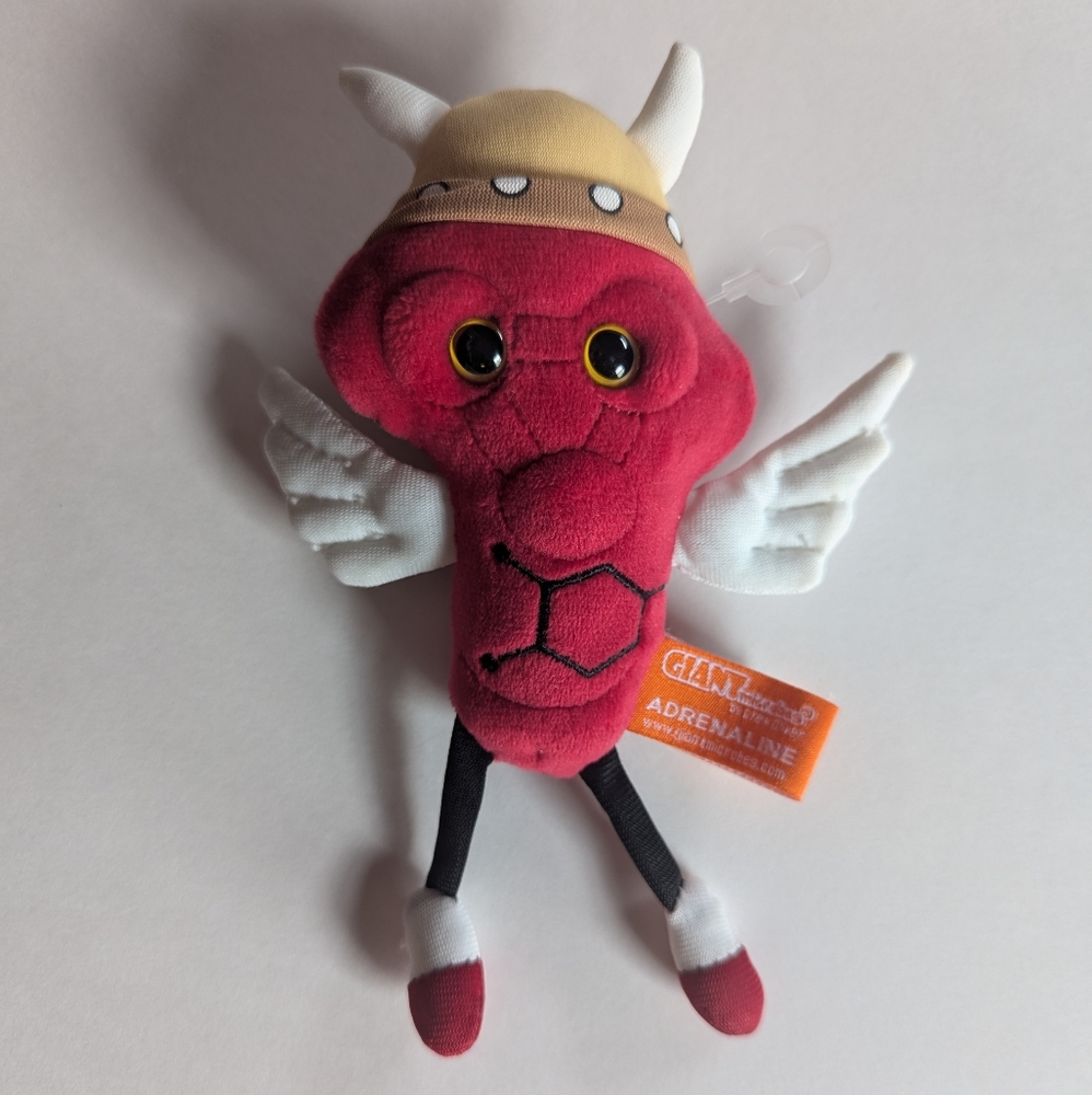 Plush Adrenaline Stuffed Figure By GIANT Microbes 8 Inches